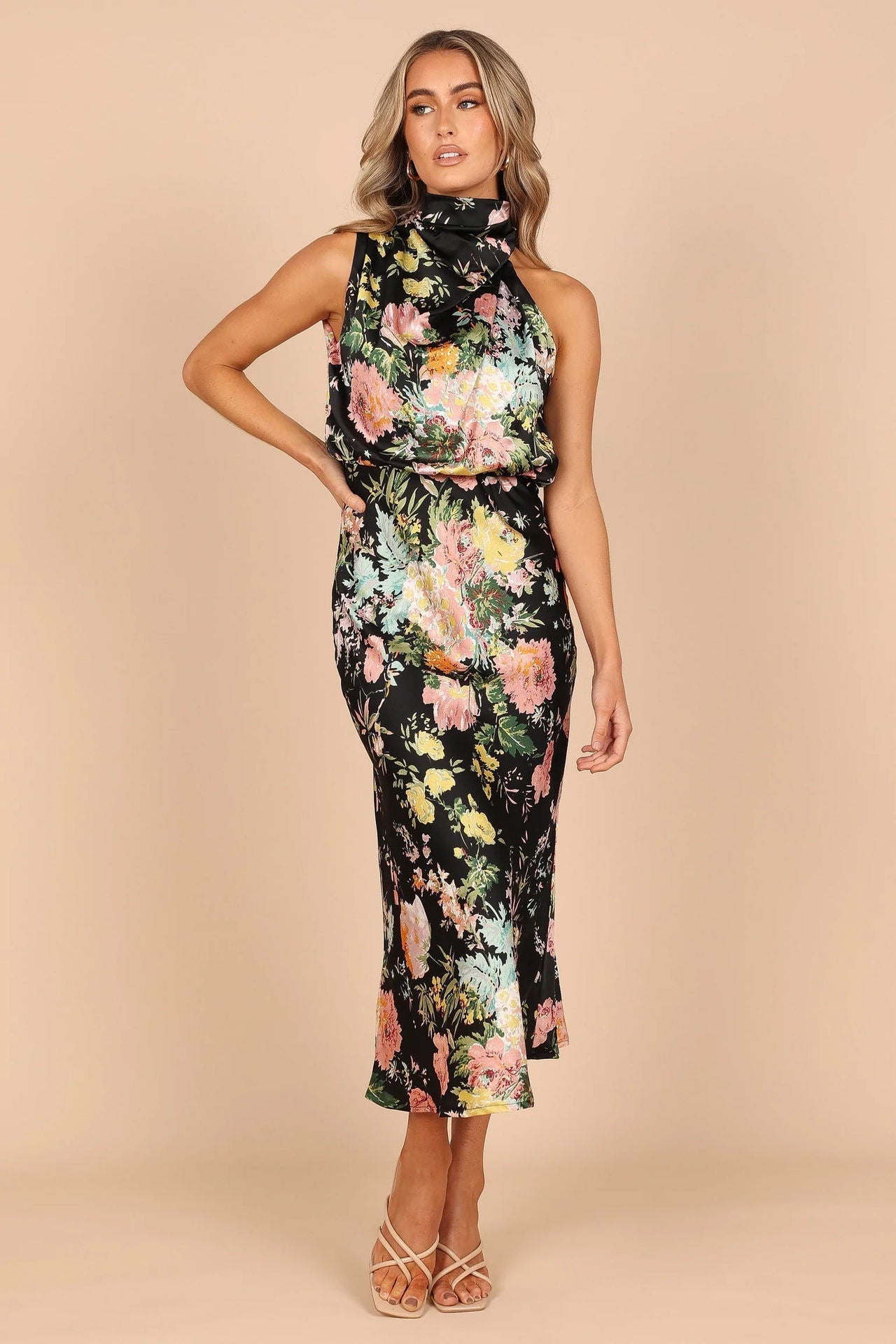 Arceli | elegantes Maxikleid mit Blumenprint