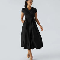 Ella | modisches Wickelkleid mit hoher Taille für Damen