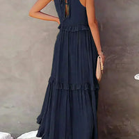 Jovilyn | Ärmelloses Kleid mit Rüschen