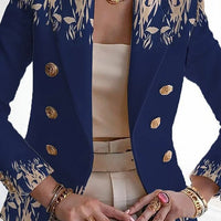 Scarlet™ | Lässige Langarm-Blumen-Anzugjacke für Damen