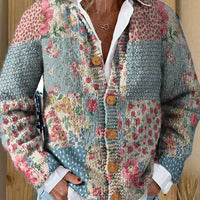 Carmela | Strickjacke mit Blumenmuster