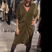 Chua | Mitternachtsglamour-Midikleid mit Knoten