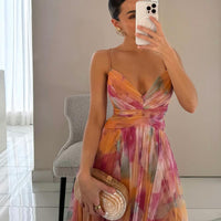 Flor | Luftiges geblümtes Maxikleid