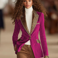 Jeanisa | Samtjacke mit Stickerei