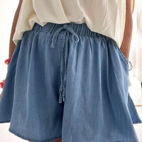 Agusta | Lässige Jeansshorts mit elastischem Bund