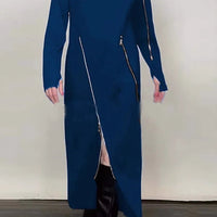 Lorena | Elegantes monochromes Maxikleid