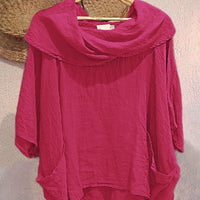 Fatima | Bequemes, lässiges Damen-Top mit Taschen