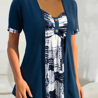 Lina™ | Elegantes Set mit gemusterter Bluse