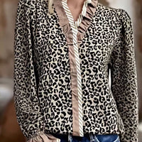 Jonah | Leopardenmuster Bluse