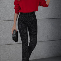 Marta | Damen Pailletten-Schlaghosen