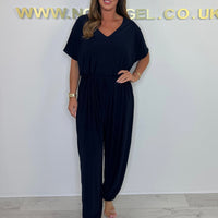 Rezel | V-Ausschnitt-Overall aus Baumwolle