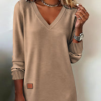 Allison™ | Stylisches Strickkleid mit V-Ausschnitt