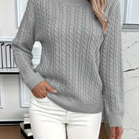 Glenda | Zopfmuster-Strickpullover