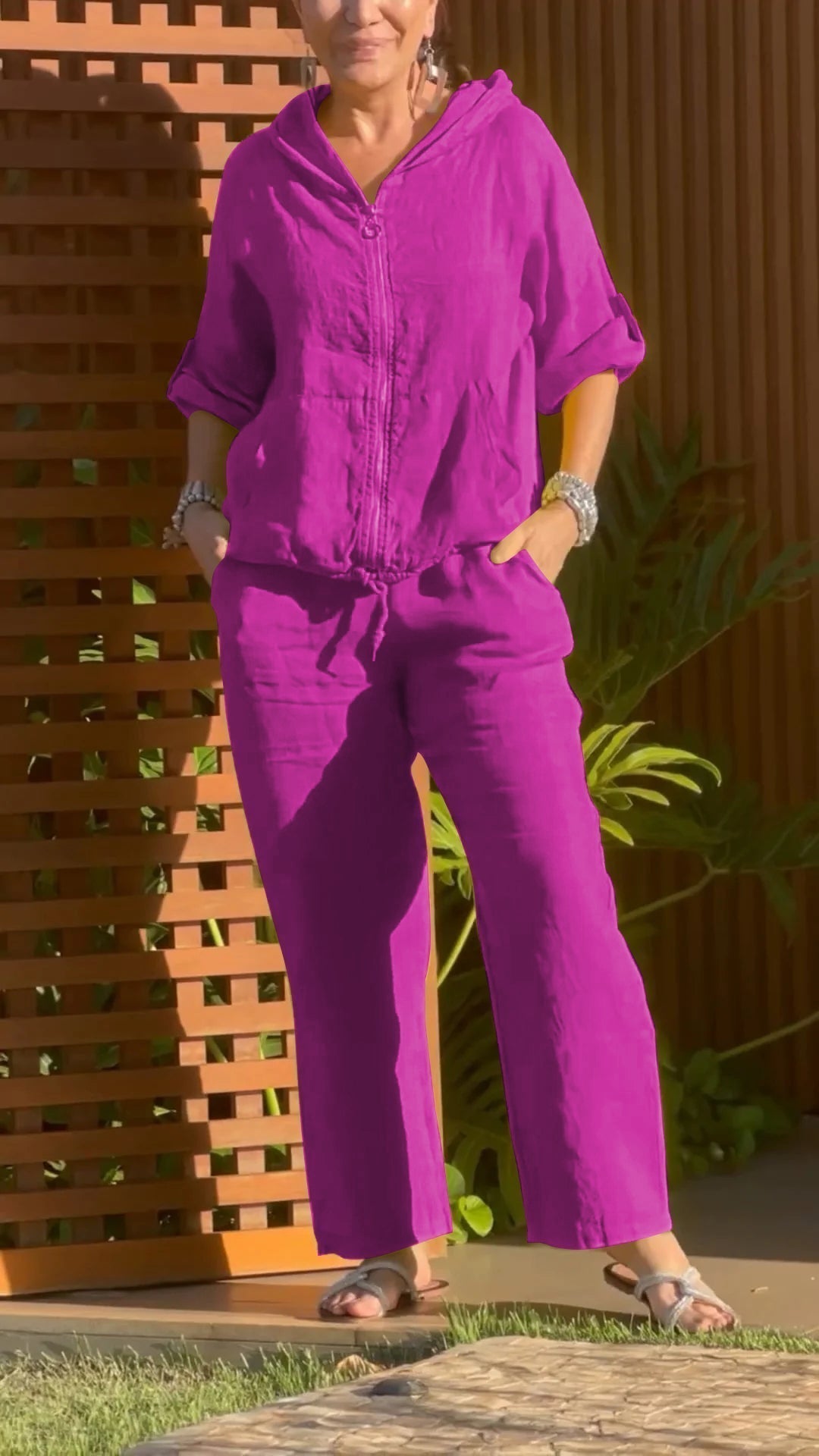 Callie | Bequemer zweiteiliger Anzug mit Kapuze für Damen