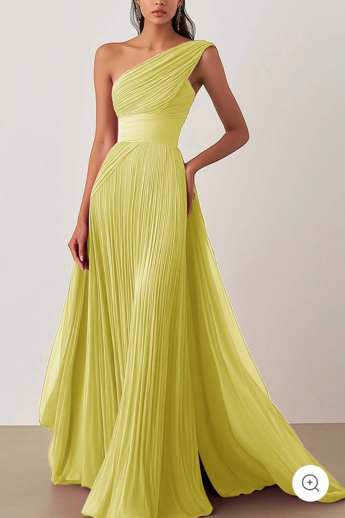 Jamie | Ein-Schulter-Falten-Ballkleid