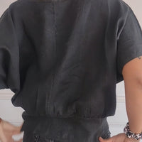 Nadia™ | Einfaches T-Shirt mit mittellangen Ärmeln