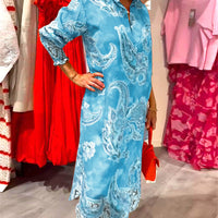 Alainy | Vibrierendes Midikleid mit Paisleymuster