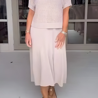 Genevieve | elegantes Sommerkleid mit gestricktem Oberteil