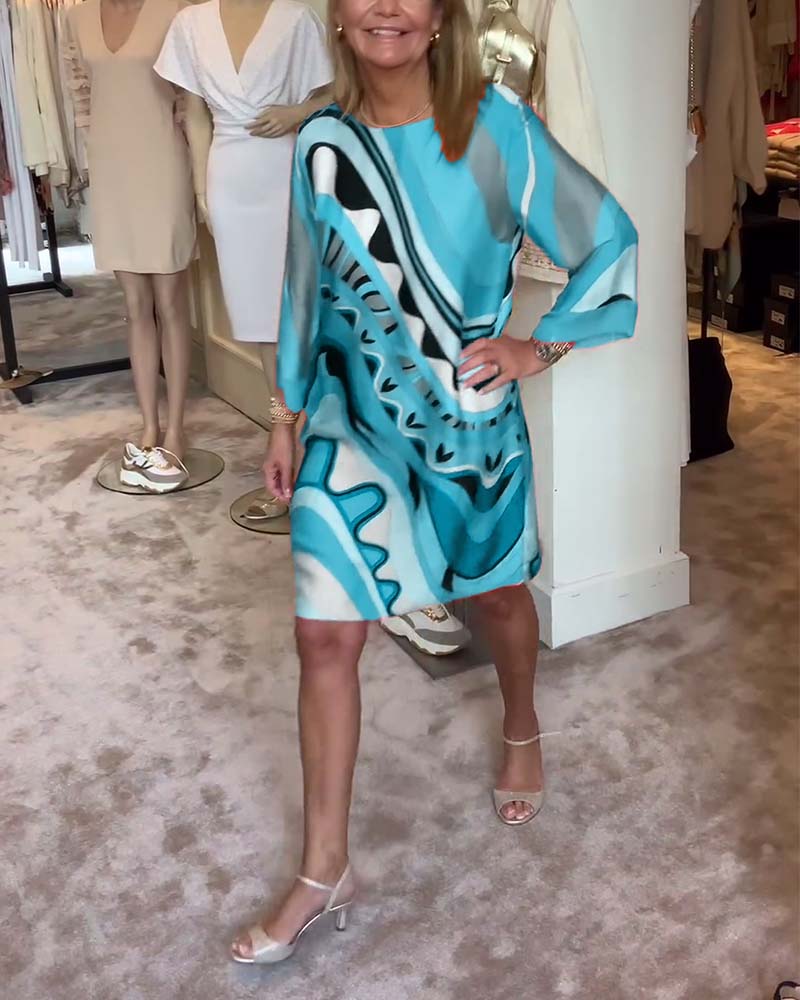 Puria | Mittellanges Kleid mit einzigartigem Druck