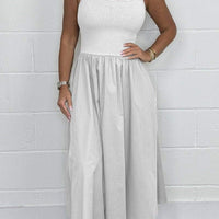 Itzel | Ärmelloses Midikleid mit Schlagseite