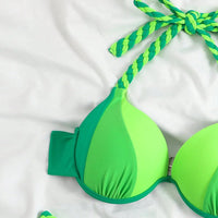 Levi | Colorblock-Halter-Bikini