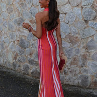 Effie | stylisches Streifenkleid mit Kreuzträgern für den perfekten Sommerlook