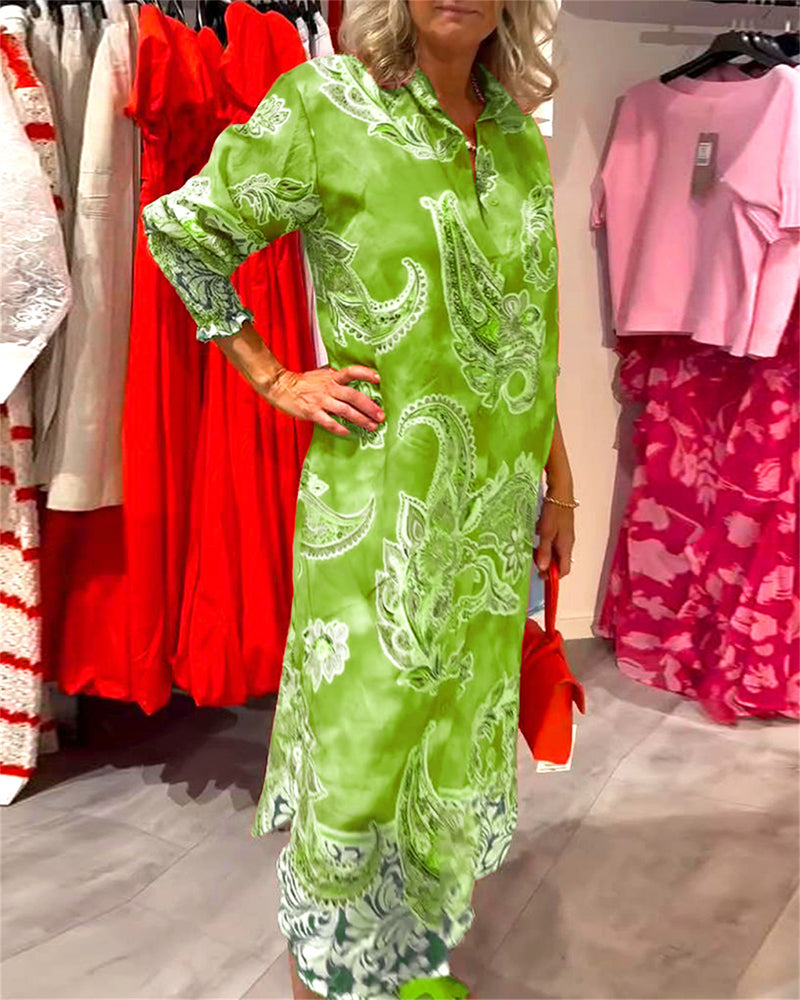 Alainy | Vibrierendes Midikleid mit Paisleymuster