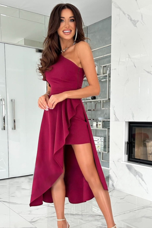 Aviana | Stilvolles One-Shoulder-Kleid mit fließender Silhouette