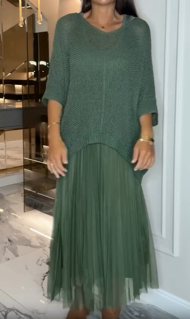 Shalyn | Set aus Mesh-Jumpsuit und Top