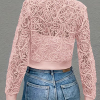 Marlia | Crop Lace Bomberjacke