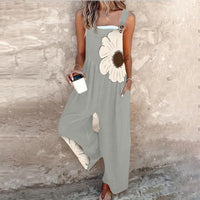 Kyra | Trendiger Overall mit bedruckten Hosenträgern