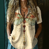 Taryn | modische Vintage-Bluse im entspannten Stil