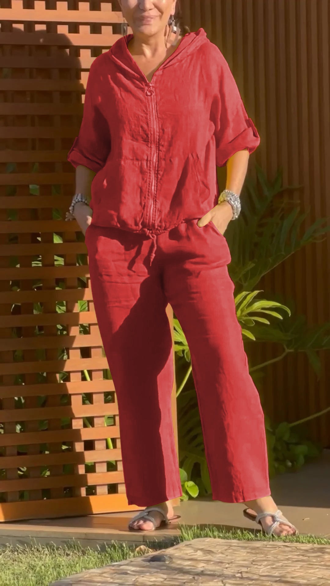 Callie | Bequemer zweiteiliger Anzug mit Kapuze für Damen