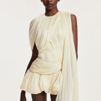 Cyriel | Drapiertes Minikleid mit Schleifenmuster