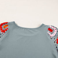 Meribeth | Häkel-Top mit Blumenmuster