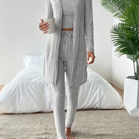 Chloe | Stilvolles 3-teiliges Set aus geripptem Strick