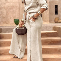 Mia | Einfarbiges Zweiteiler-Set