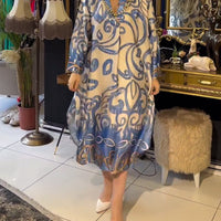 Carmen | Damenkleid, locker & elegant mit Print