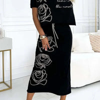 Kimberly | bequemes T-Shirt mit Blumenprint für den Alltag