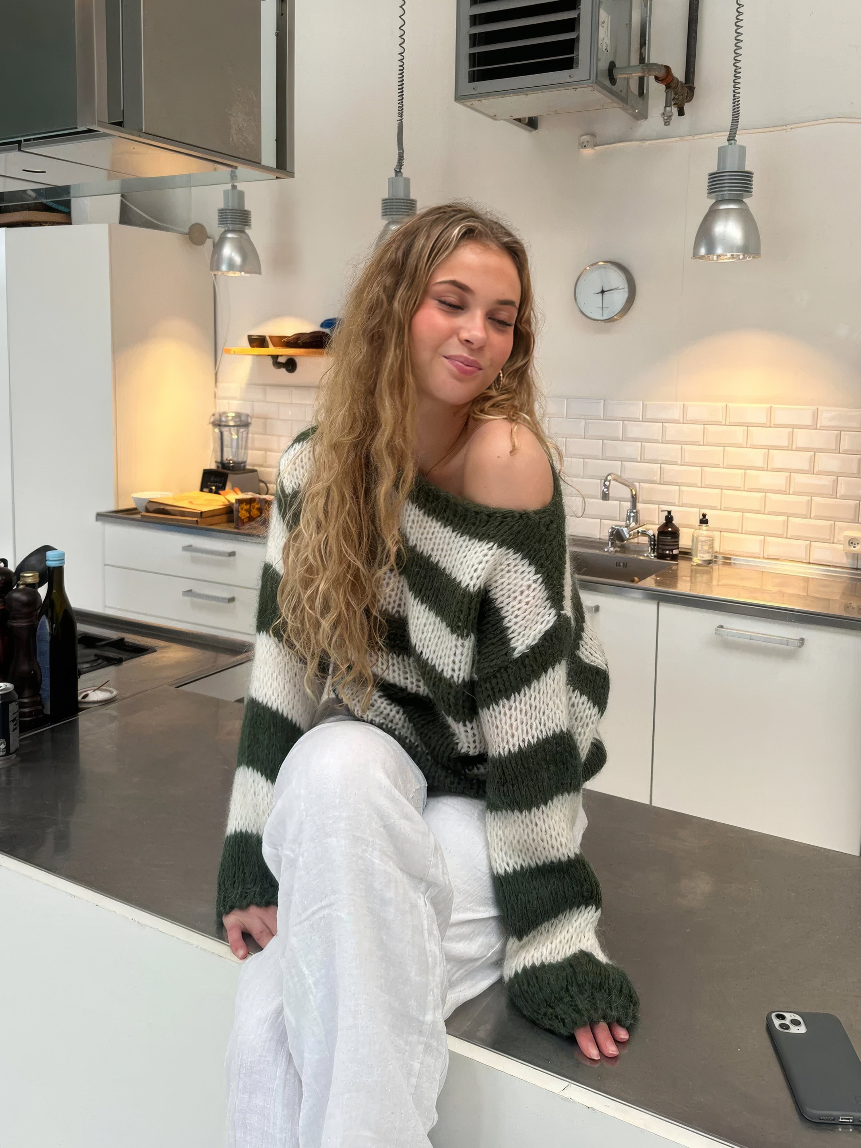 Hannah | Gestreifter Pullover