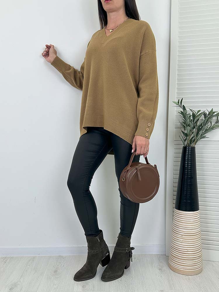 Zoryda | Strickpullover mit V-Ausschnitt