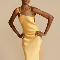 Yani | Seiden-Slipkleid mit Ein-Schulter-Träger