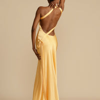 Yani | Seiden-Slipkleid mit Ein-Schulter-Träger