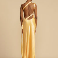 Yani | Seiden-Slipkleid mit Ein-Schulter-Träger