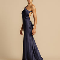 Yani | Seiden-Slipkleid mit Ein-Schulter-Träger