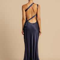 Yani | Seiden-Slipkleid mit Ein-Schulter-Träger