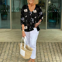 Keziah | stilvolle Bluse im floralen Design
