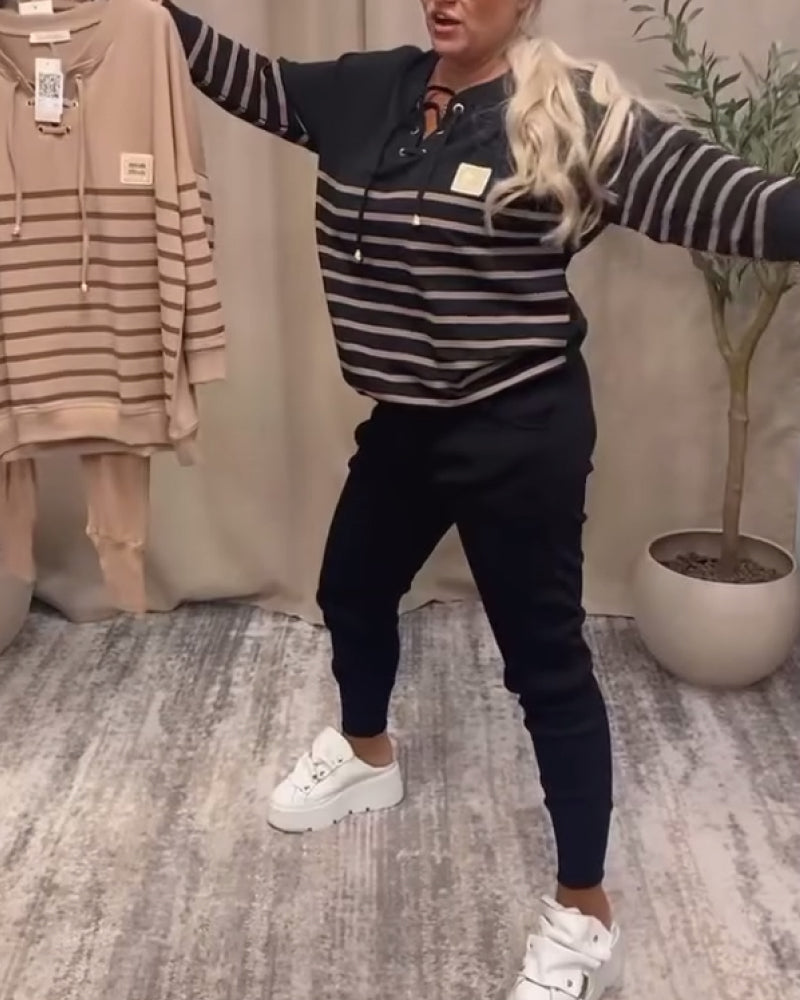 Bivia | Zweiteiliges Sport-Set mit Streifen