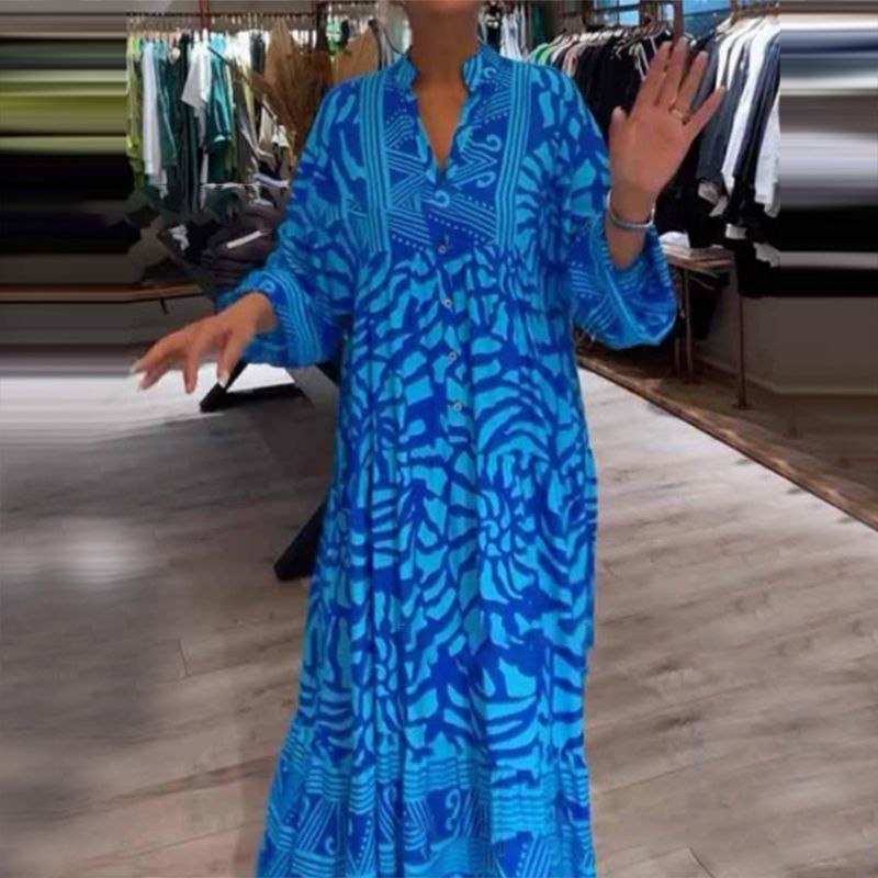 Azzon | Bequemes Damenkleid mit modernem Druck