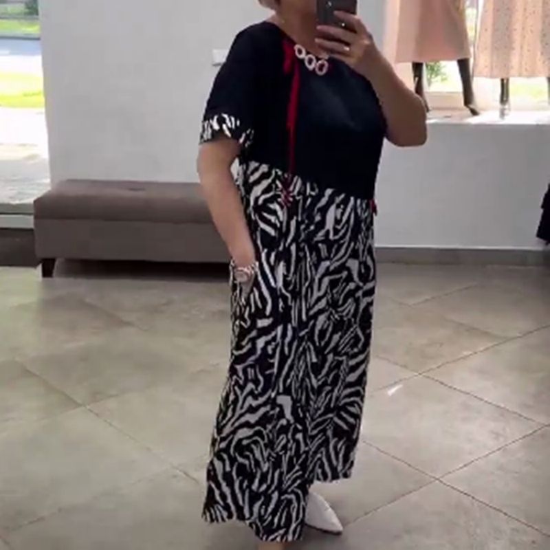 Lorrien | Trendiges Patchwork-Kleid für den casual Style